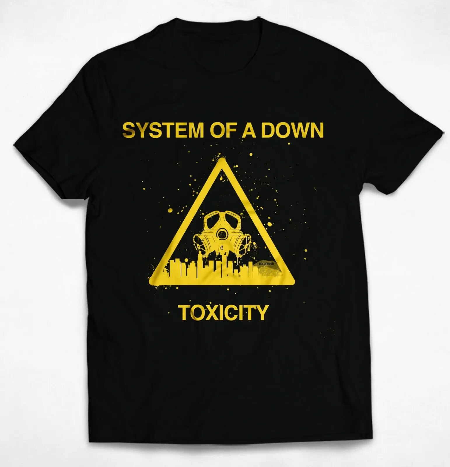 

System SOAD Toxicity Albume Classic Rock Mens T Shirts Black Color