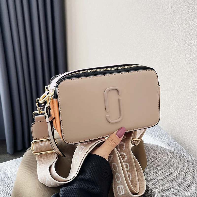 

New Fashion Design Shoulder Bag 2023 Camera Cosmetic Handbag C Letter Cross-body Portable Underarm Small Square Bag