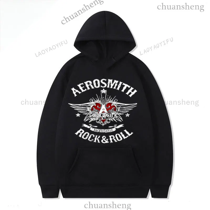 Фото Толстовки Aerosmith, толстовки с капюшоном из чистого хлопка, свободные удобные толстовки для творчества, повседневные толстовки на осень-зиму №2