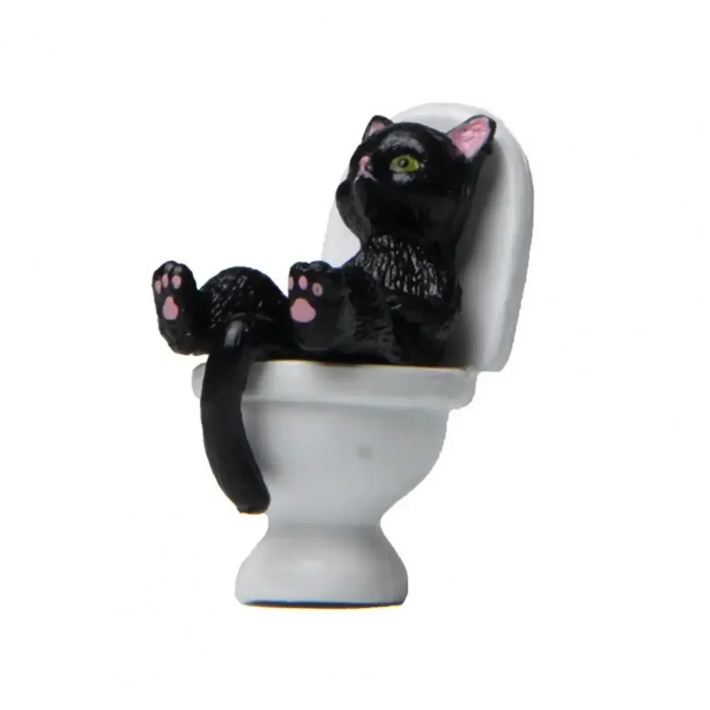

Миниатюрная статуэтка кошки из ПВХ Toilet Series