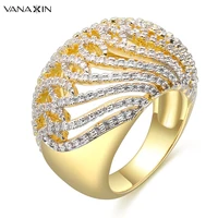 vanaxin fashion rings for women 2020 statement daily life rings luxury full aaa cubic zirconia wide jewellery high quality box