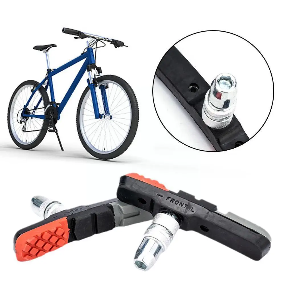 

1 Pair Road Bike Brake Pads Shoes V-Brake Pads MTB Brake Rubber Mountain Anti-resistance Durable Block Shoes Brake Bicycle Y6U6