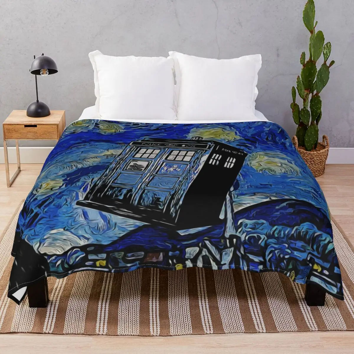 Van In Time Blankets Flannel Print Super Soft Throw Blanket for Bed Sofa Travel Cinema