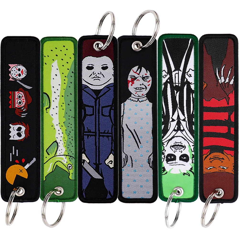 mer brelok do kluczy samochodów plecak breloki na klucze moda haftowane Jet Tag akcesoria prezenty