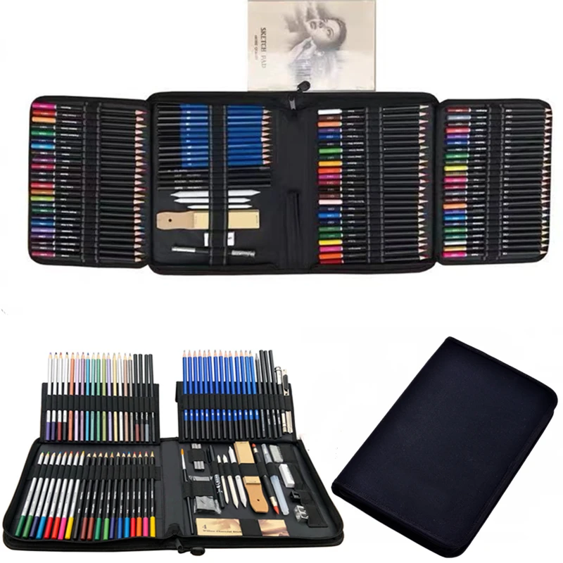 33/40/72/95/144 Color Pencil and Sketch Pencils Set for Drawing Art Tool Kit  Watercolor Metallic Oil Pencil Artist Art Supplies