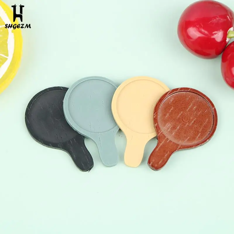 

1Pcs 1/12 Dollhouse Miniature Wooden Plate Simulation Tray Model For Doll House Decor