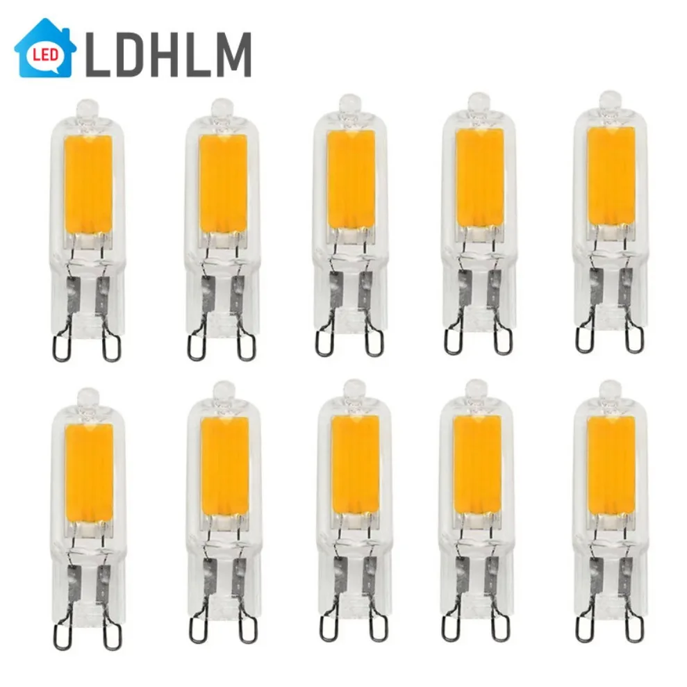 

G9 LED COB Лампа 7W 9W 12W 15W COB Светодиодная лампа AC/DC 12V 220V Lampada LED G9 COB Прожектор Люстра Освещение Замена галогенного освещения