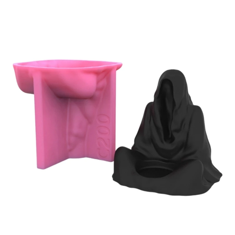 

Candle Holder Silicone Mould Wizard Shape Resin Casting Moulds Halloween Decor Candlestick Epoxy Mold DIY Handmade Craft