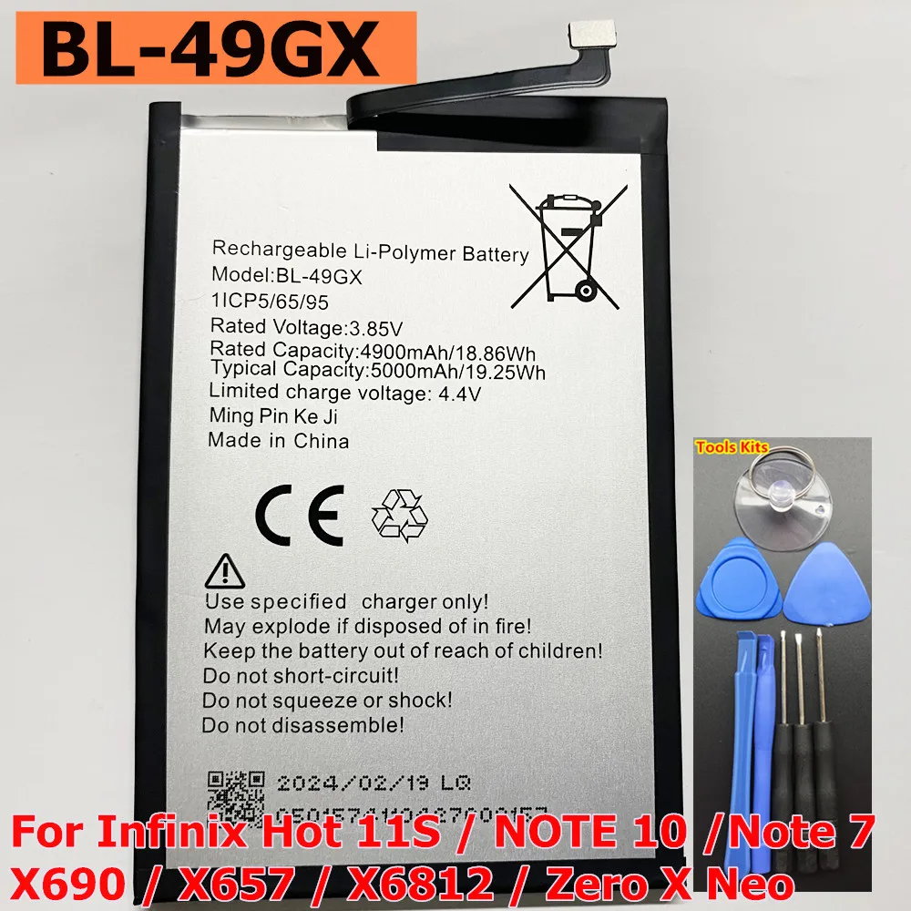 Оригинальная Аккумуляторная батарея большой емкости для телефона Infinix Hot 11S / NOTE 10