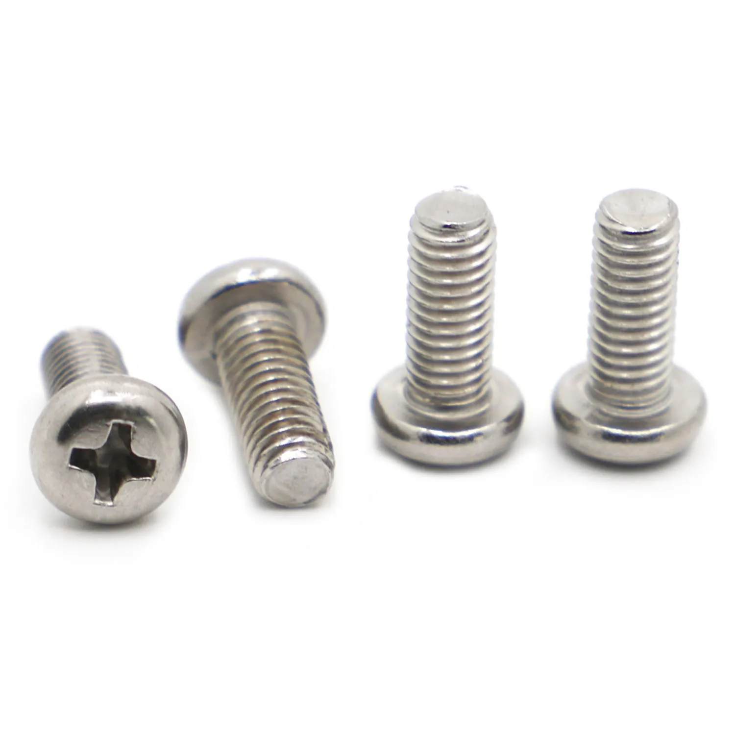 

M1 M1.2 M1.4 M1.6 M2 M2.5 M3 M4 M5 M6 M8 304 крестовые встраиваемые болты из нержавеющей стали GB818 DIN7985