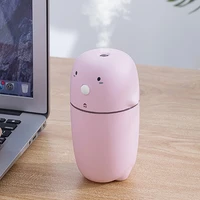 mini air humidifier usb aroma essential car air freshener mist maker purifier oil diffusers for home for bedroom led 300ml