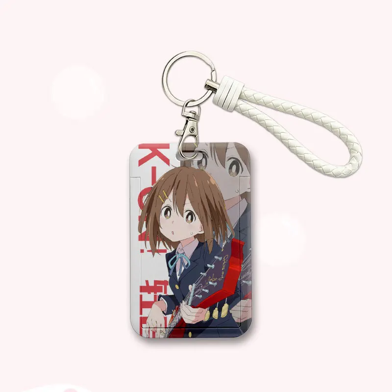 2023 New 110*70mm Japanese Anime K-ON Lanyard ID Card Badge Holder with Keychain Keyring Gift