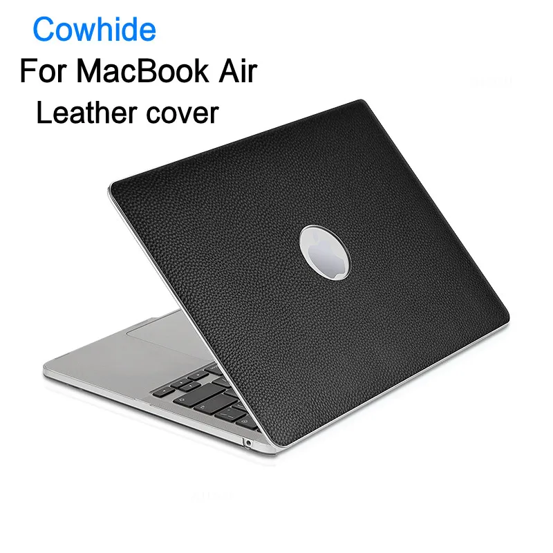 

Laptop Case Cowhide For Apple Macbook Mac book Air 13.3" A1932 A2179 A2337 Laptop Protective Cover Shell Genuine Leather Case