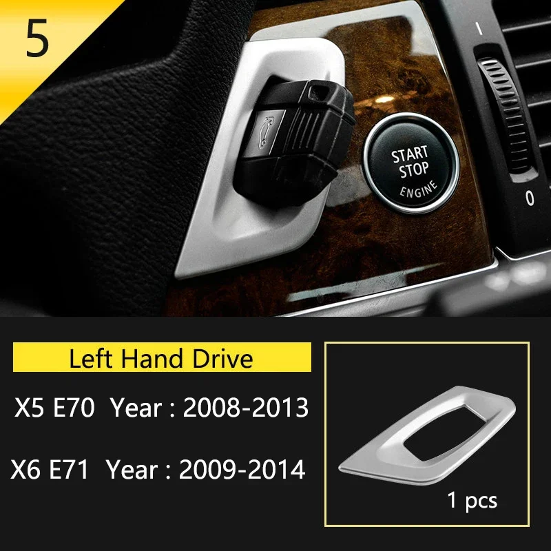 

Центральная консоль автомобиля, GPS-навигация, рамка для экрана, декоративная крышка, наклейка, отделка для BMW X5 X6 E70 E71, авто аксессуары для интерьера