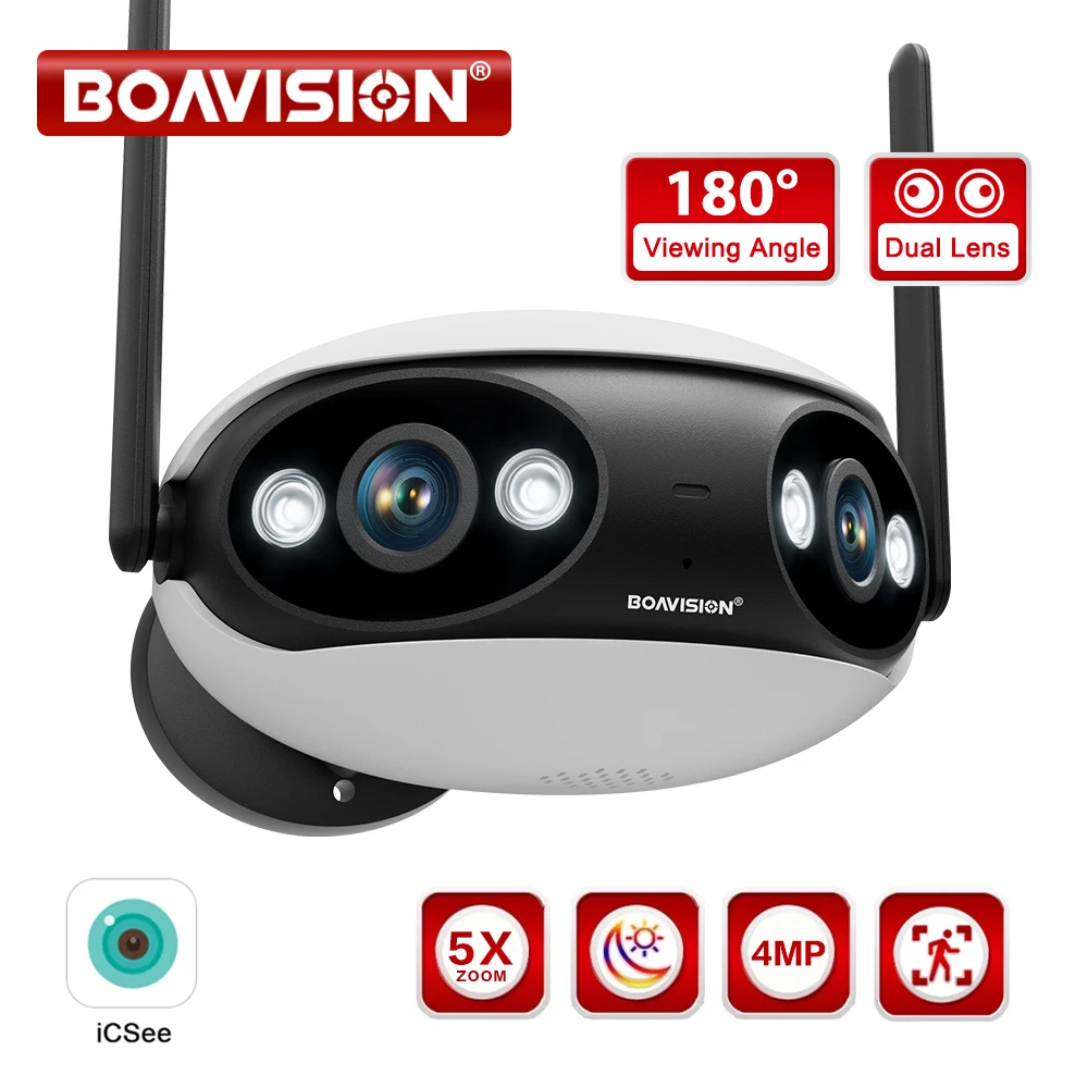 

BOAVISION RU Outdoor Wifi 180° 4MP Безопасность