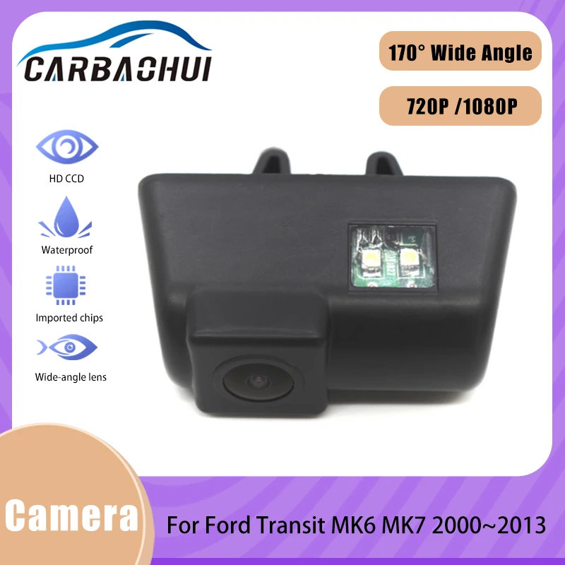 

HD Waterproof Reversing Rear View License Plate Camera High quality RCA For Ford Transit MK6 MK7 2000~2010 2011 2012 2013