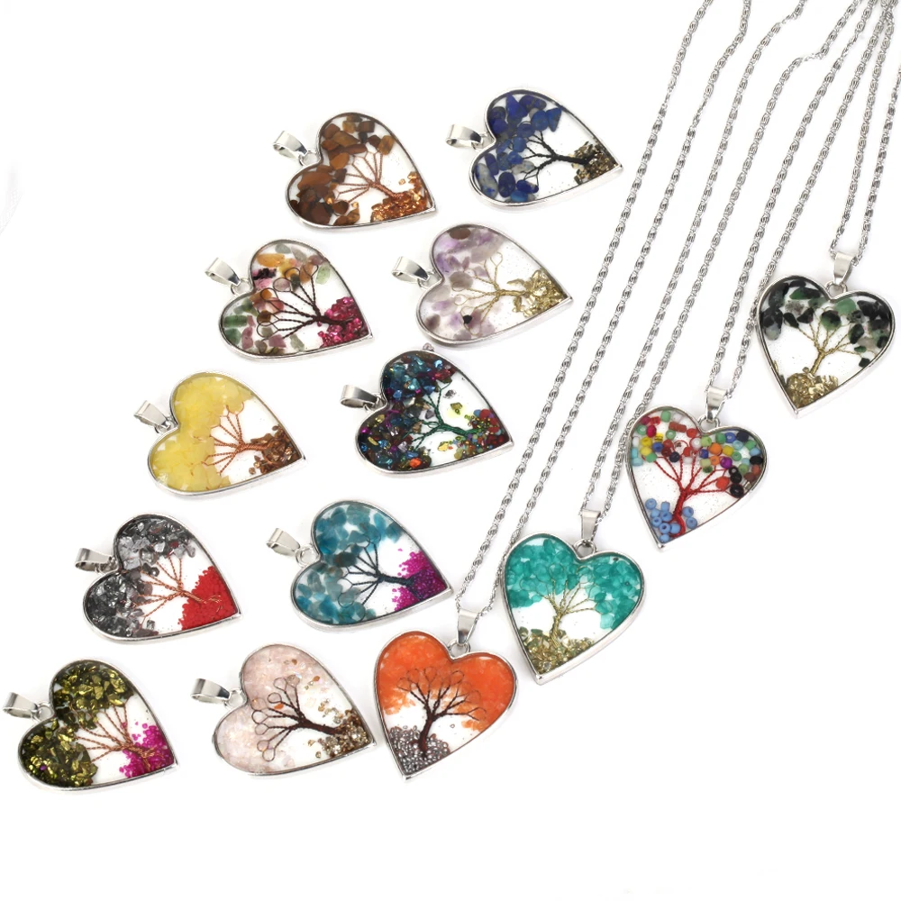 1 шт. подвеска из искусственного камня аметист роза лампа лазурит дерево жизни