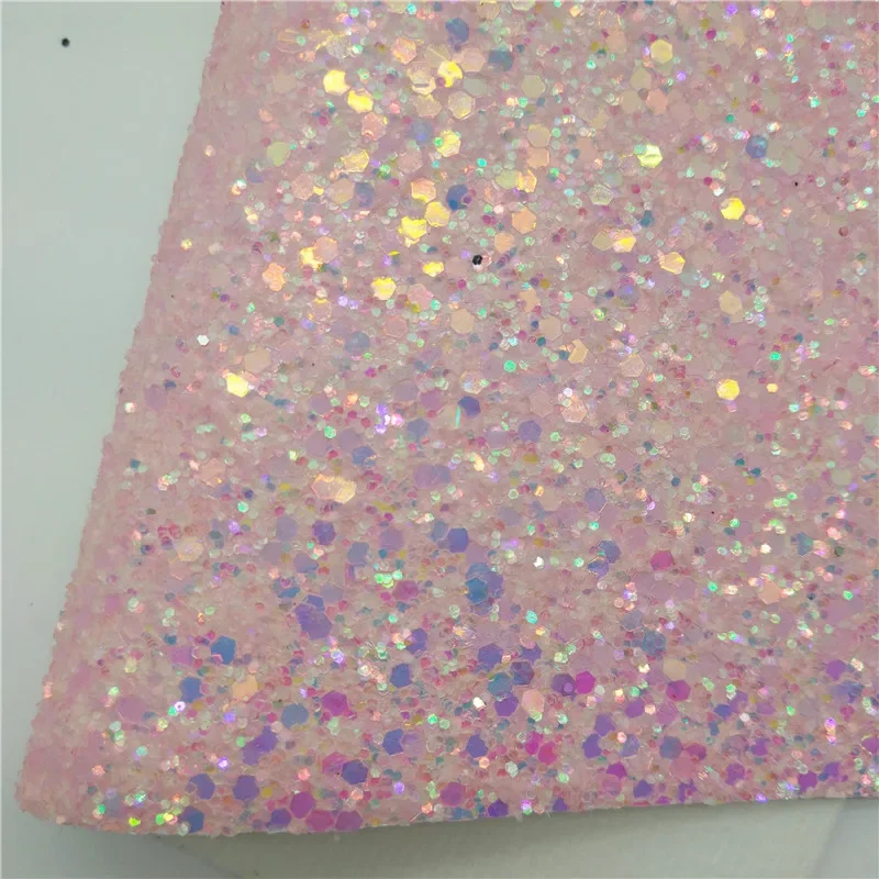 Искусственная кожа с розовыми блестками листы из искусственной кожи цветочным