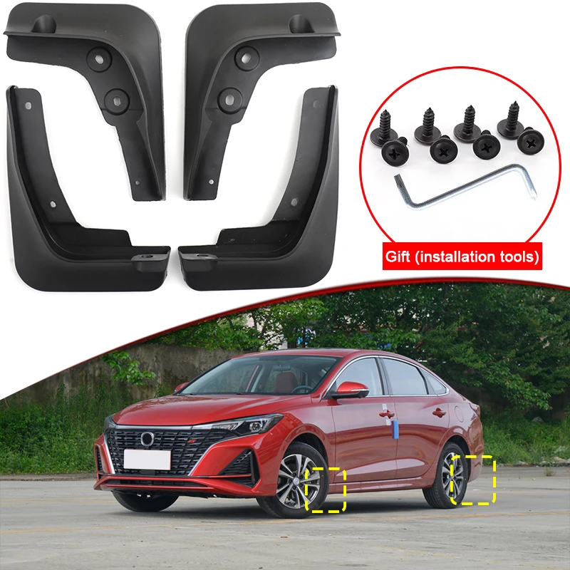 

Car Styling For Changan Eado Plus 2020-2023 ABS Car Mud Flaps Splash Guard Mudguards MudFlaps Front Rear Fender Auto Accessories