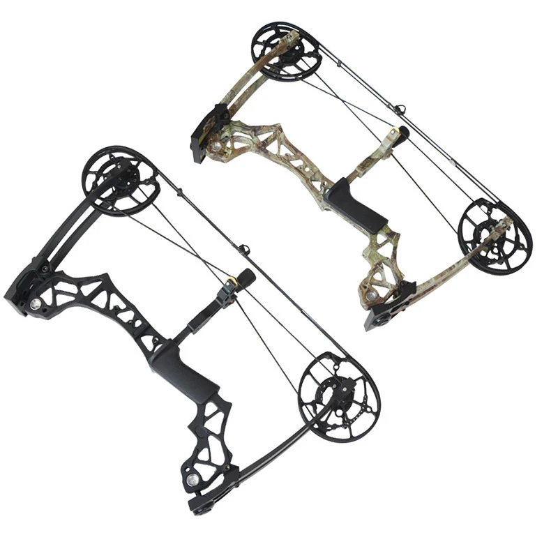 

40-60lbs Adjustable Compound Bow And Arrow Set Steel Ball Archery Dual-Purpose Bow IBO 310/370FPS For Hunting Shooting Training