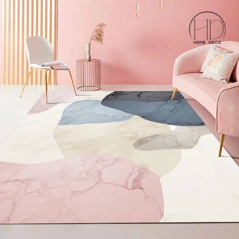 

Warm and Romantic Korean Carpet 3D Printing Carpets Lounge Non-slip Rug Home Decoration Living Room Bedroom Rugs Porch Door Mats