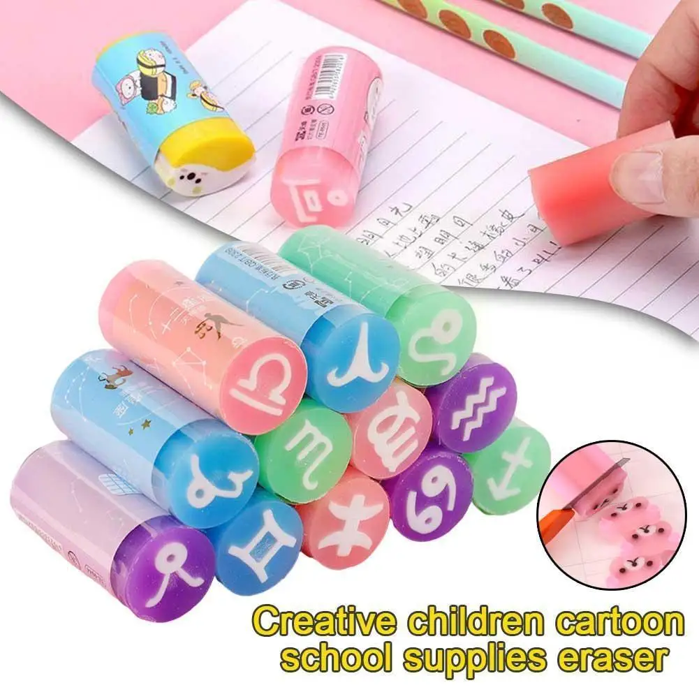 

Cute Candy Soft Erasers For Kids Rubber Kawaii Stationery School Office Supplies Easy Clean Funny Cute Stationery Q5m3