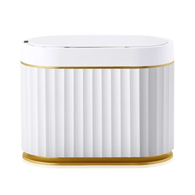 

5L Smart Sensor Trash Can Desk Small Lovely Mini Light Luxury Wind Bedroom With Covered Basket Car Bucket Garbage