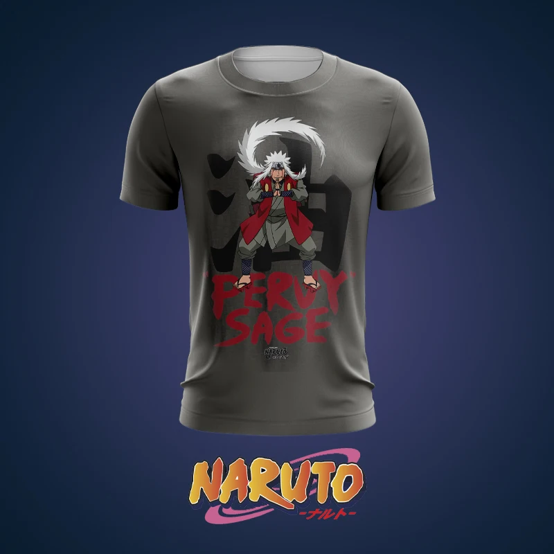 

Naruto Jiraiya Anime Character T-Shirt Toad Immortal Six Paths Power Spring and Summer Men's T-Shirt 3D Comic Quick Dry 2022 New