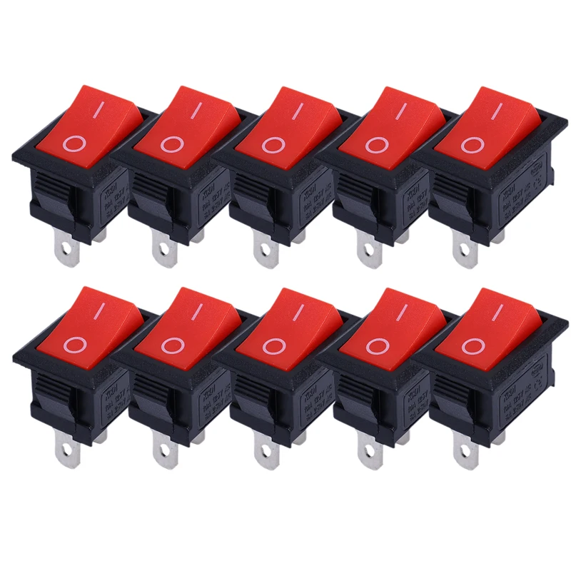 

20/5 шт. кнопочный переключатель 21x15 мм SPST 2Pin 6A 250 В KCD11 защелкивающийся кулисный переключатель 21 мм * 15 мм черный, красный и белый