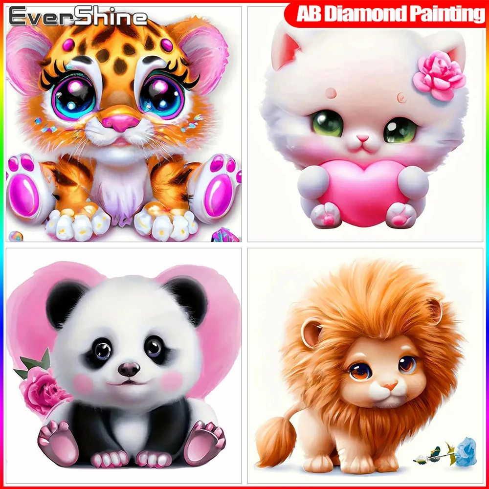 EverShine полный плоский круг фотообои картина животное AB дрель мозаика Новое