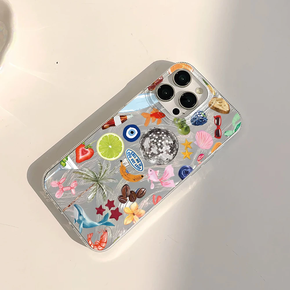 Фото Матовый чехол Holiday Disco Hard PC с текстурой перьев для iPhone 17 Pro Max 16 15 14 13 12 11 Pro Max 7 8 Plus X XR 16 17E №5