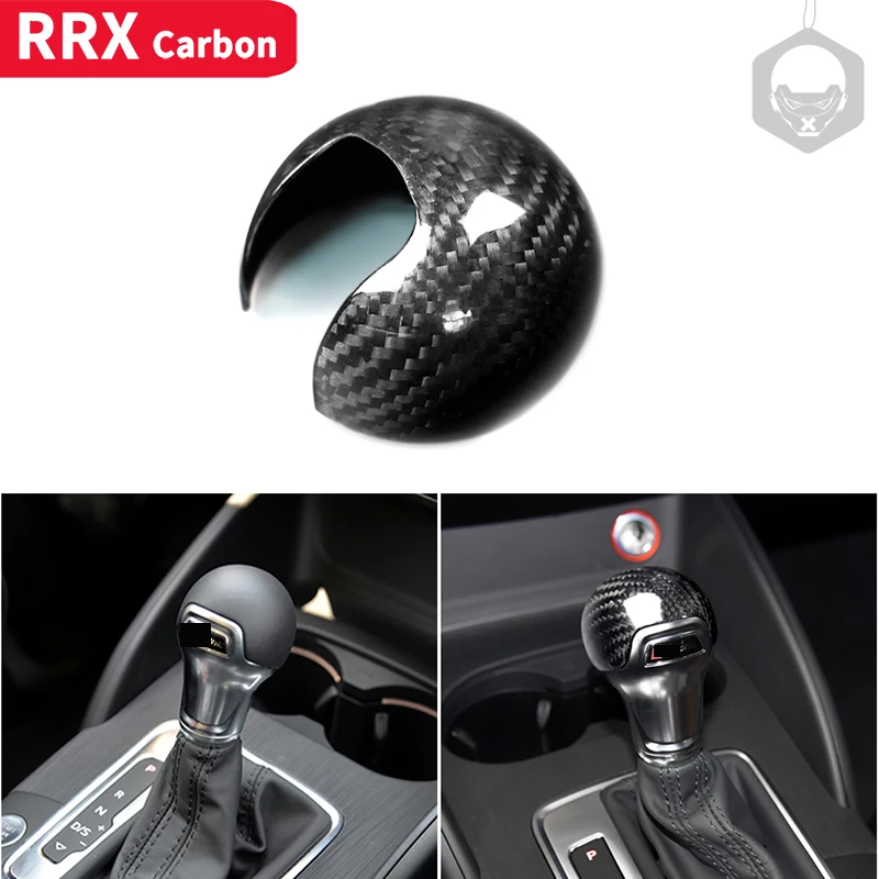 

Крышка ручки переключения передач для салона автомобиля, из углеродного волокна для Audi A3 S3 8V 2013 2014 2015 2016 2017 2018 2019, автомобильные аксессуары