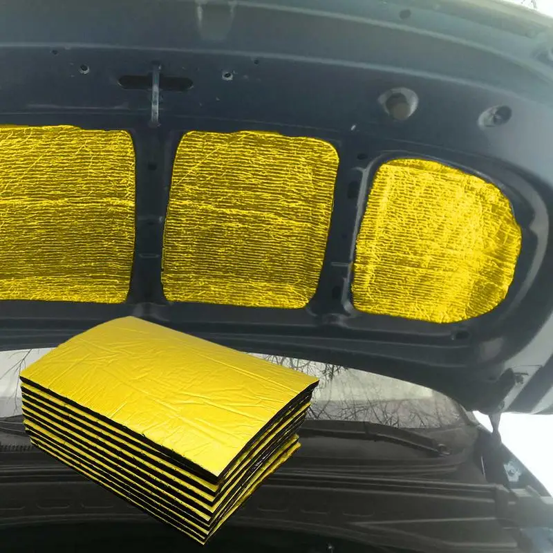 10 шт. автомобильный теплоизоляционный коврик с клейкой основой
