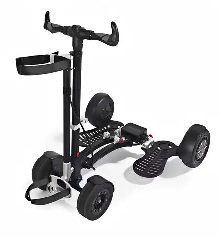 Электрический самокат для гольфа 1600 Вт, 4 колеса, легкие складные тележки для гольфа для легкой транспортировки и хранения