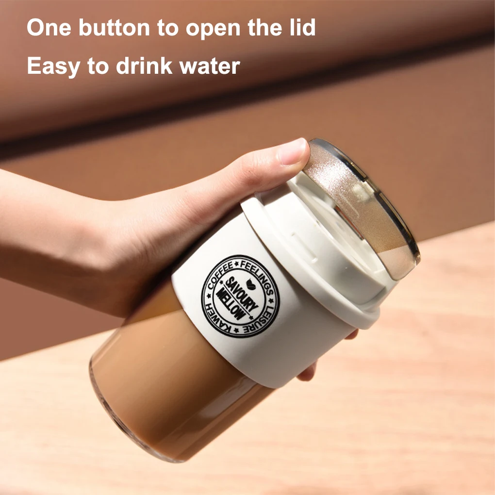 

Water Bottle 300ml Leak-proof Household Gym Coffee Mug Portable Plastic Indoor Wide Mouth Children Tea Milk Drinking Cup