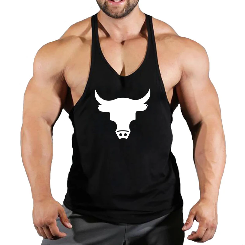 

Brand Gym Stringers Mens Tank Tops Sleeveless Shirt Y back Bodybuilding and Fitness Men's Gyms Singlets Clothes Muscle Regatas