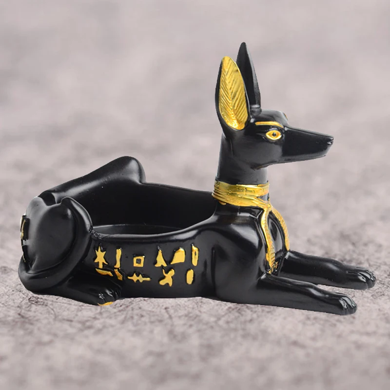 

Украшения на голову черной собаки, украшение для офиса и дома, фигурки счастливой египетской собаки, подарки