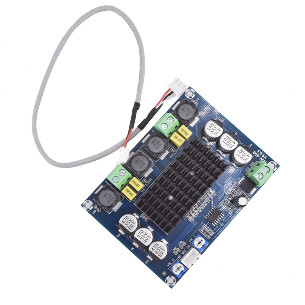 Плата цифрового усилителя XH-M543 120Wx2 с набором двухканальных модулей аудиокабеля