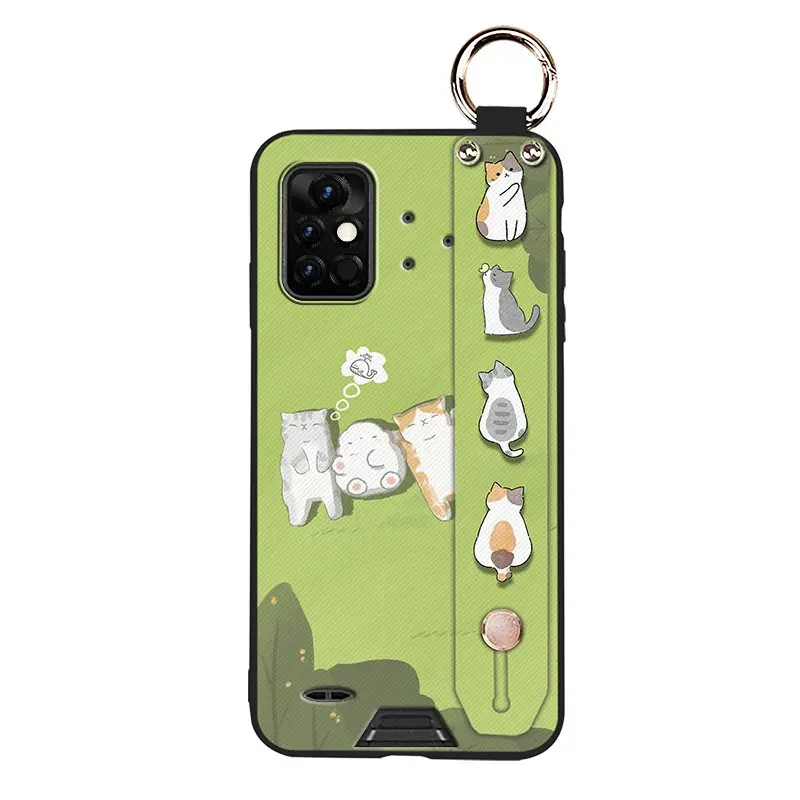dirt resistant anti knock phone case for umidigi bison pro durable wrist strap back cover sunflower free global shipping