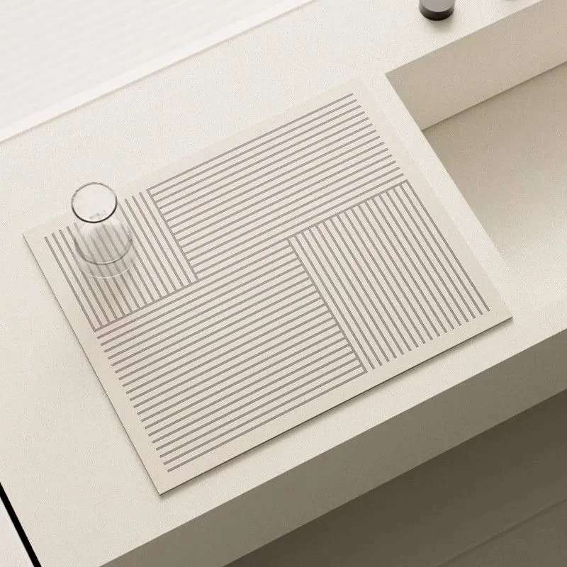 Кухонный коврик для слива диатомита посуды впитывающий кофейный Нескользящие