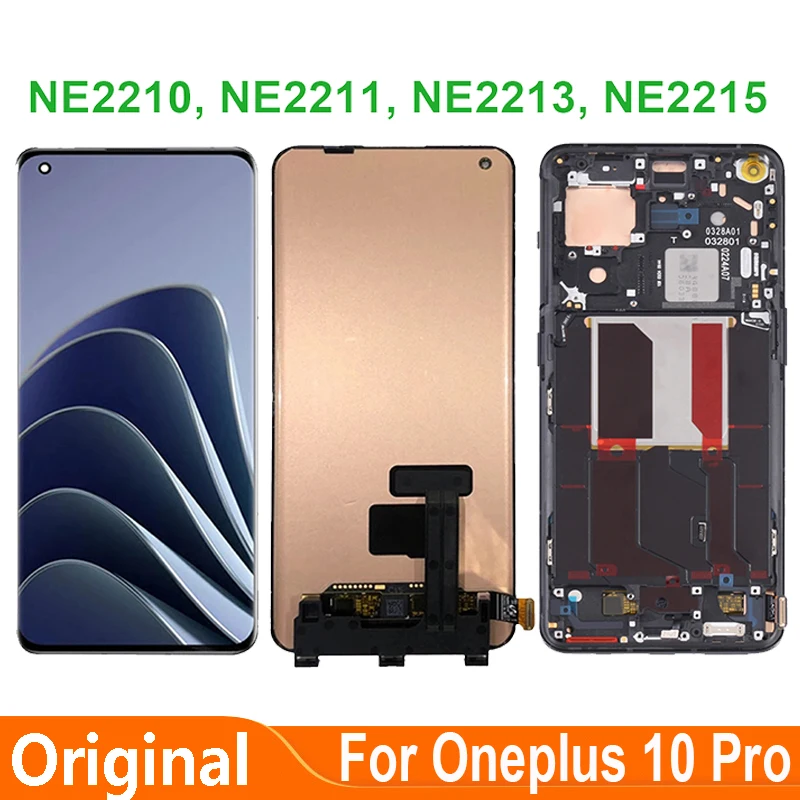 

6.7'' Original AMOLED For Oneplus 10 Pro 10Pro NE2210 NE2211 NE2213 NE2215 LCD Display Touch Screen Digitizer Assembly