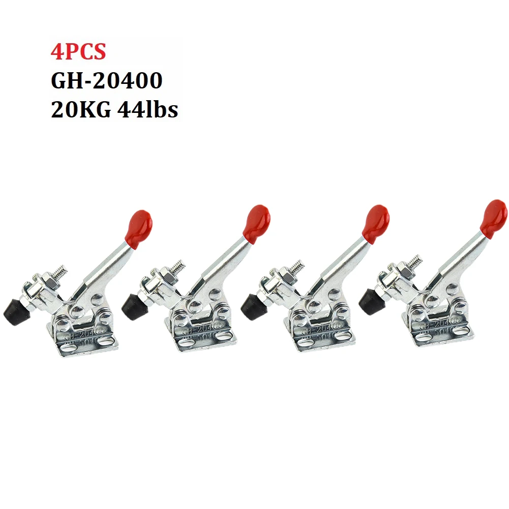 

GH-20400 Quick Release Tool Quick Fixture Toggle Clamp Clamping Force 20Kg 44lbs For Machine Operation Welding Mould Electronic