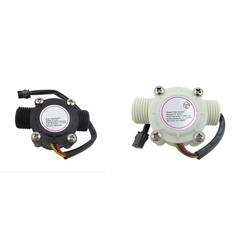 

DC5-18V Water Flow Sensor Flowmeter Hall Flow Sensor Water Control Liquid Flow 1-30L/Min 2.0Mpa Sensor Switch