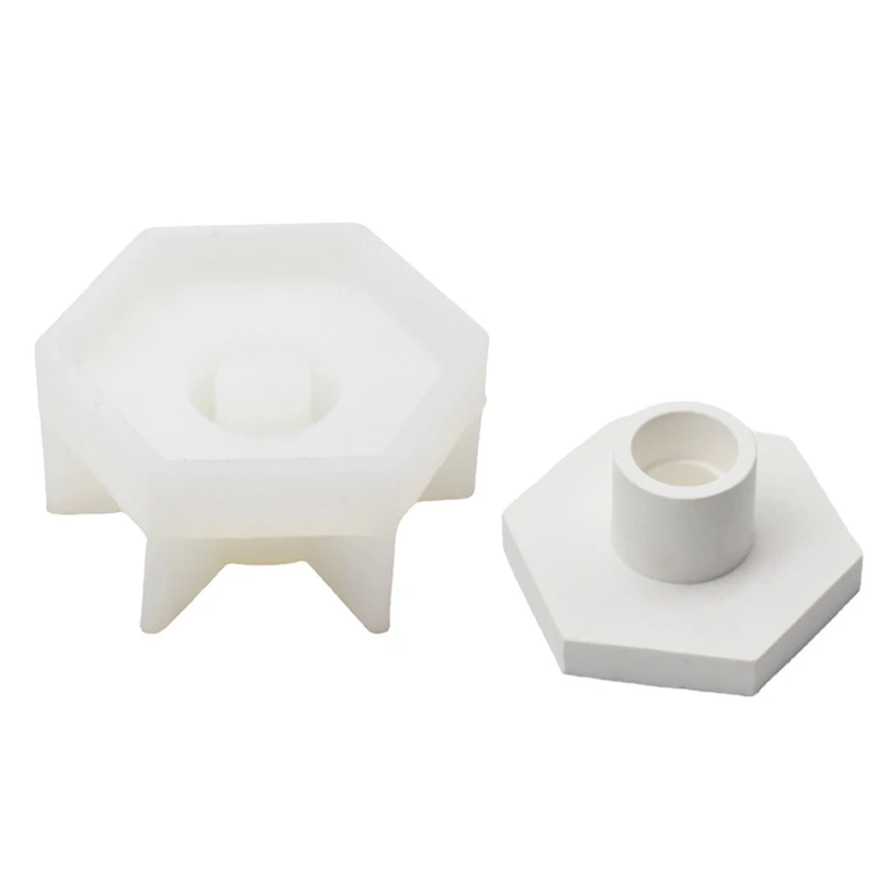 

New Epoxy Resin Molds For Concrete Cement Candlestick Silicone Mold Tools