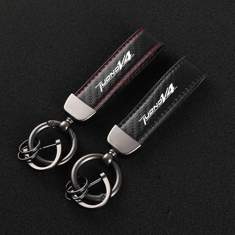 

High-Grade Carbon Fiber Motorcycle Keychain Holder Keyring for Aprilia Tuonov4 RSV4 RS4 GPR125 GPR150 RS125 RS250