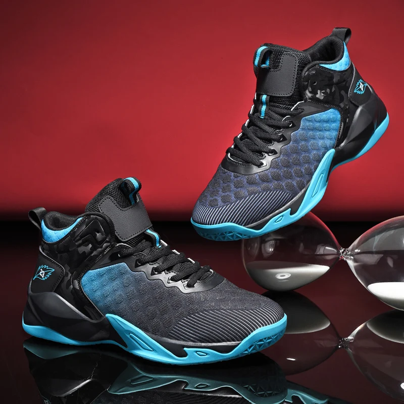 Men's Basketball Shoes Breathable Cushioning Sports Shoes Men Non-Slip Wearable Athletic Sneakers Court Basketball Sneakers Men