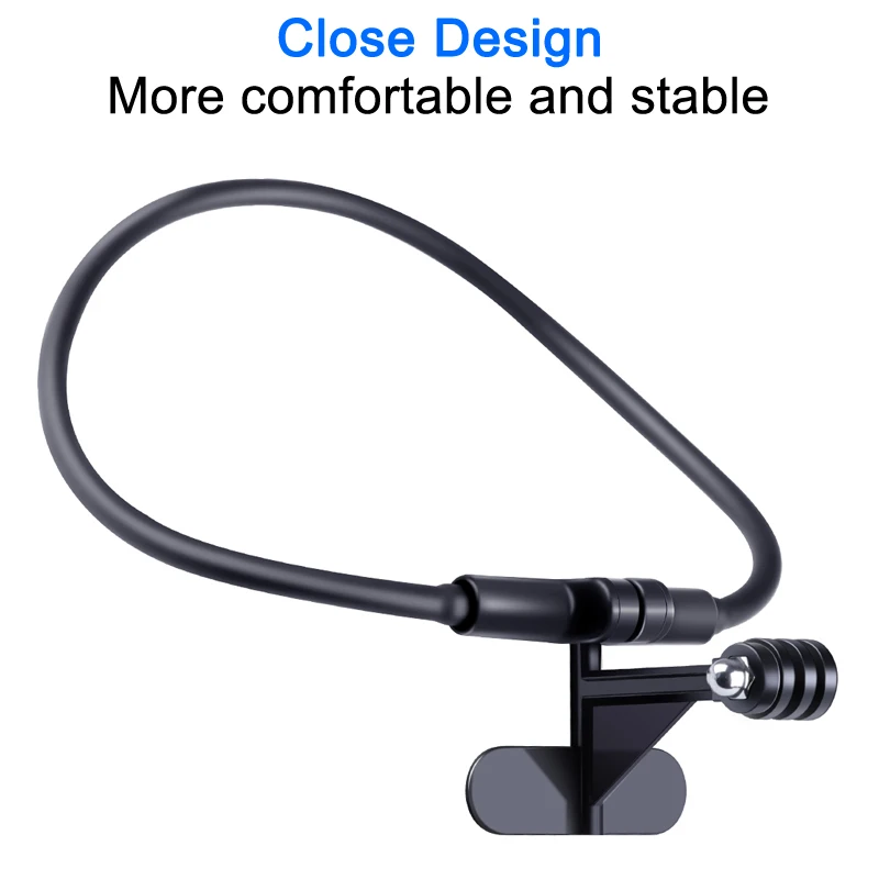 Подставка под подбородок для мотоциклетного шлема держатель GoPro Hero 7 8 9 10 черный