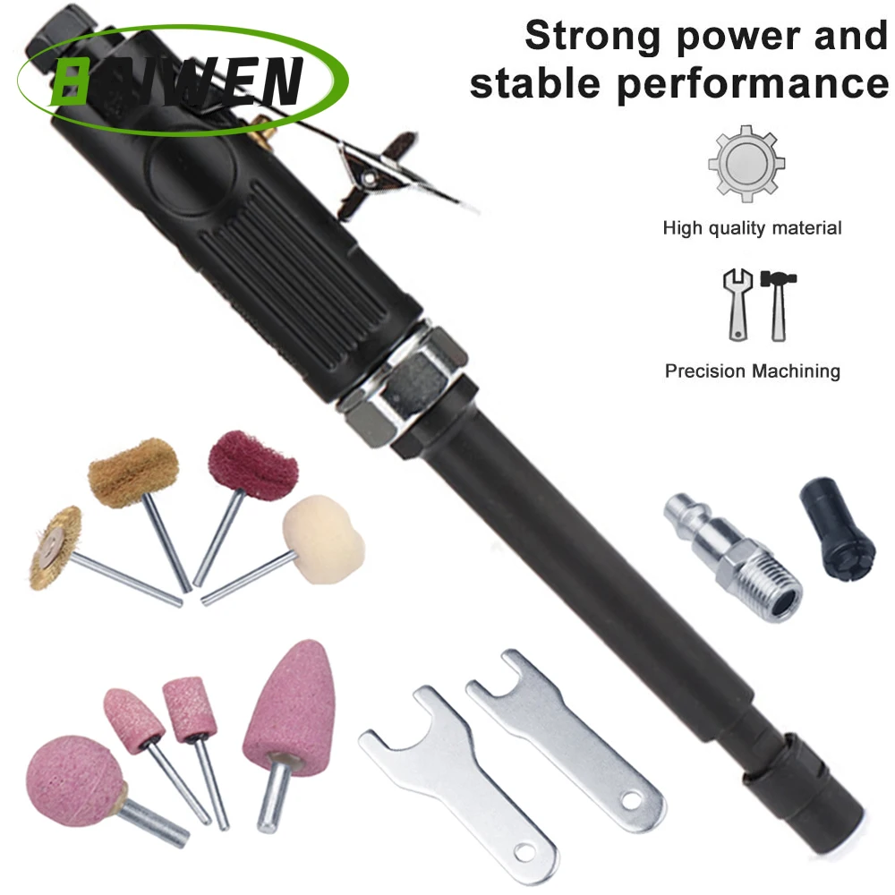 22000RPM Extended Pneumatic Die Grinder Shaft Straight Grind