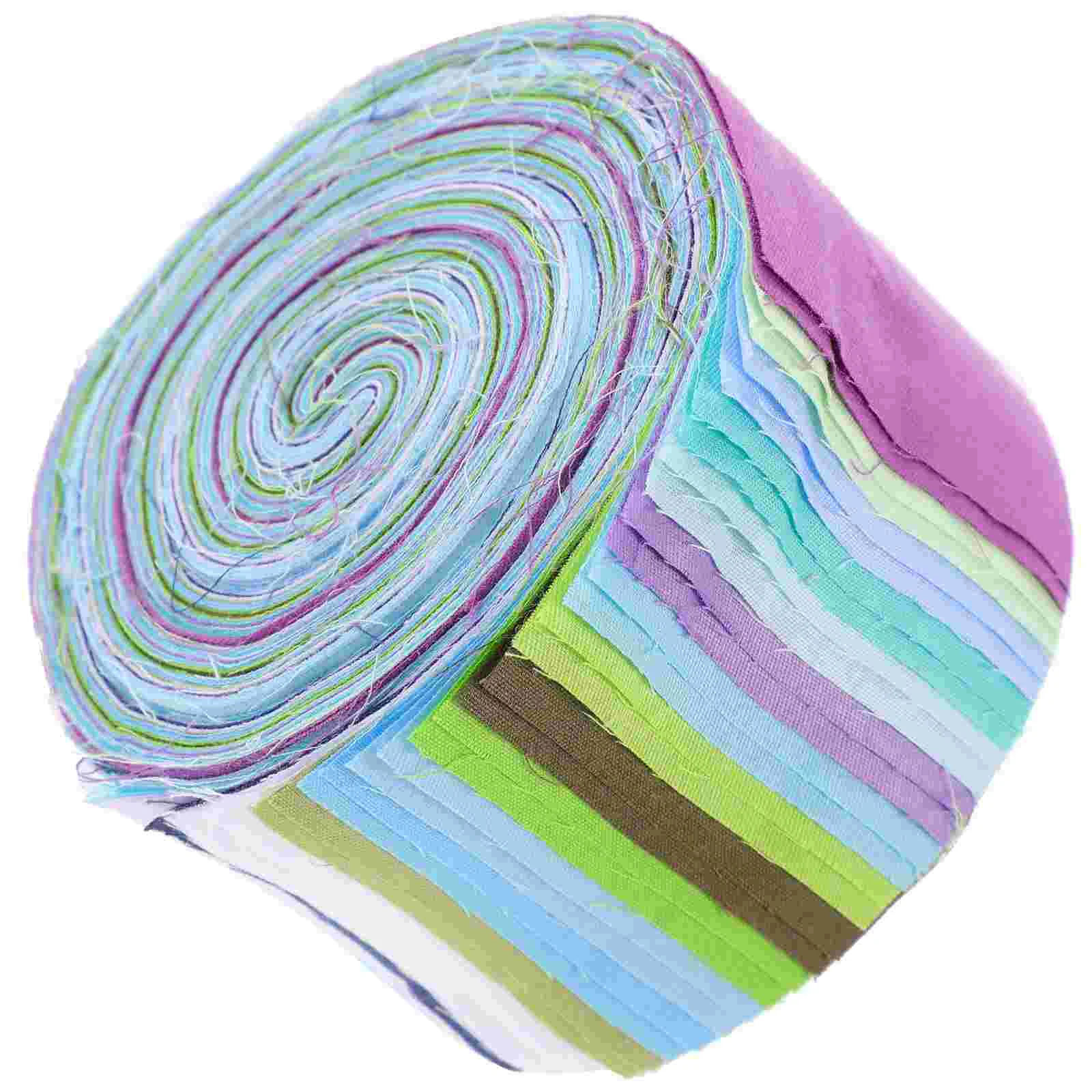 

1 Roll of Quilting Fabrics DIY Craft Fabrics Cotton Fabric Strips Sewing Fabrics Decorative Patchwork