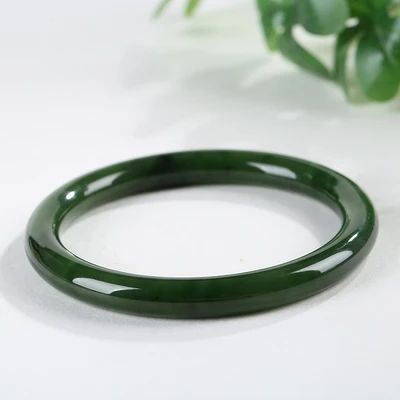 

zheru Jewelry NaturalHetian jade 54mm-62mm bracelet Exquisite Princess bracelet send girlfriend send momHetian jade